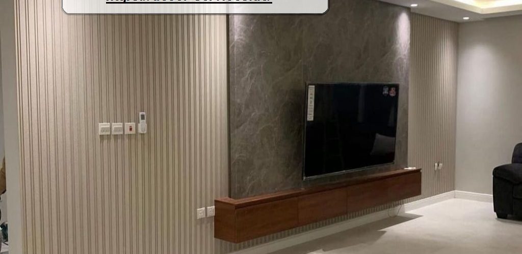 تركيب بديل الخشب للجدران في العين